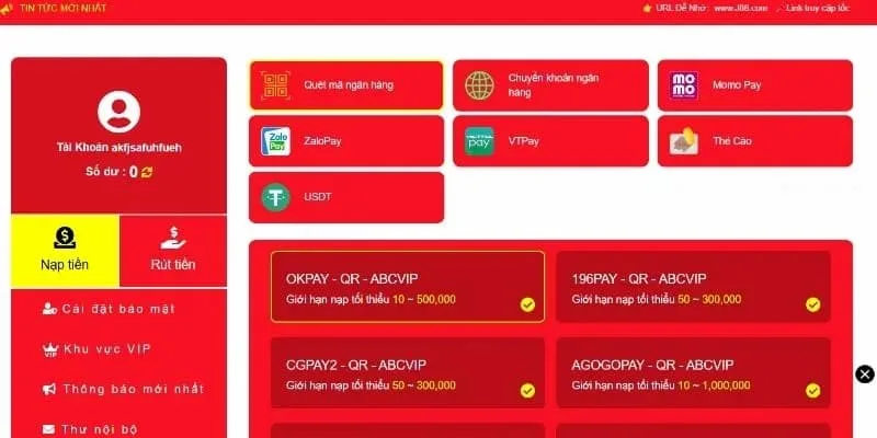 Nhà cái J88 cung cấp nhiều kênh giao dịch an toàn và nhanh chóng cho hội viên tham gia